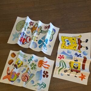Roommates :SpongeBob Square Pants Perl Stick Wall Decals - 3 Pages. NEW (2009)